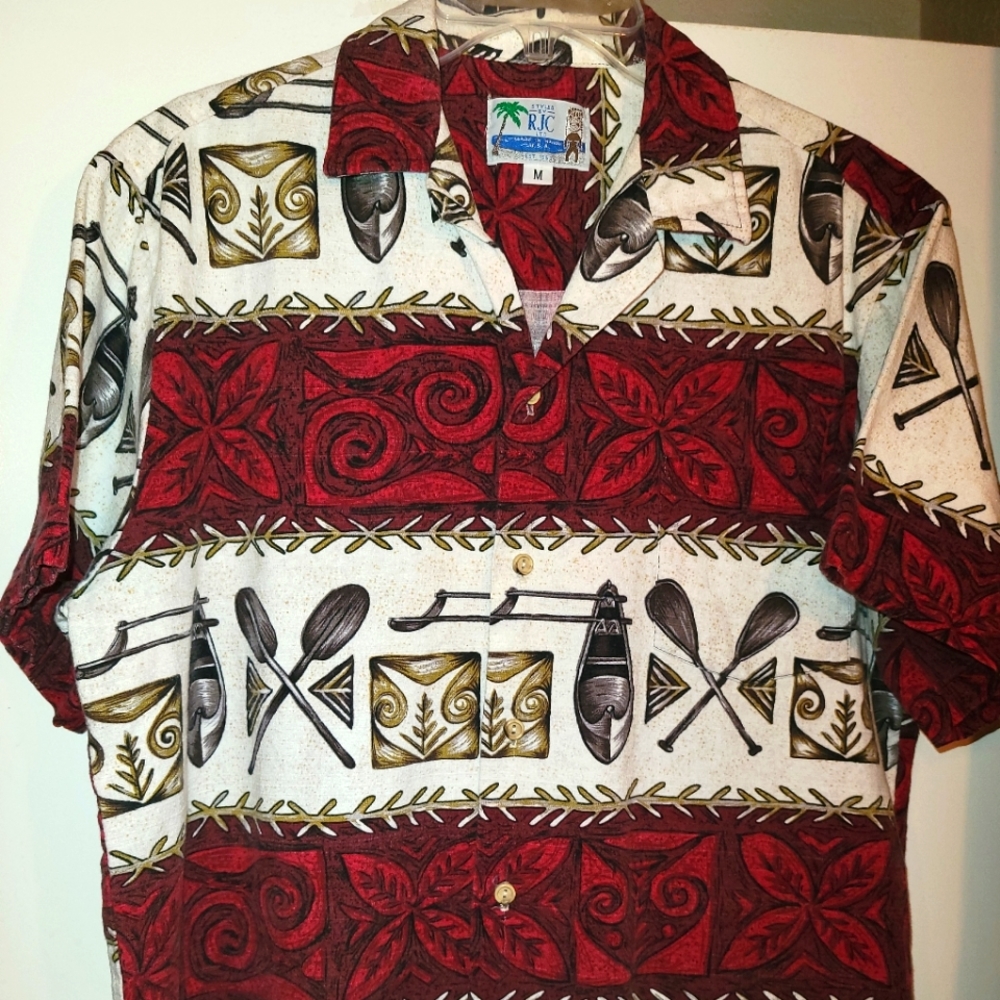 RJC Limited Mens Tropical Camp Hawaiian Button Up